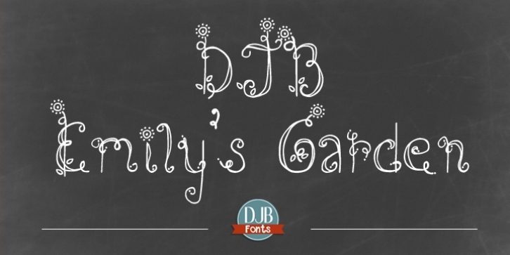 DJB Emily's Garden font preview