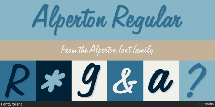 Alperton font preview
