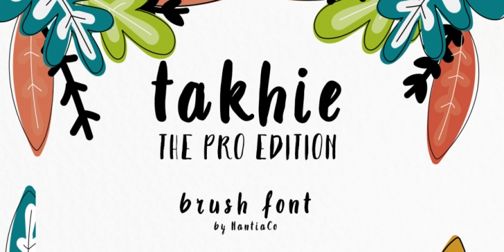 Takhie Pro font preview