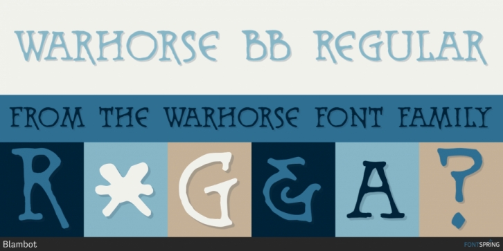 Warhorse font preview