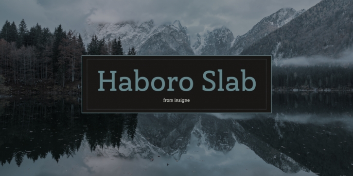 Haboro Slab font preview