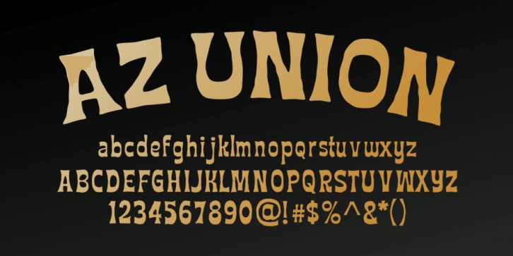 AZ Union font preview