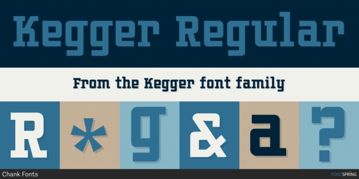 Kegger font preview