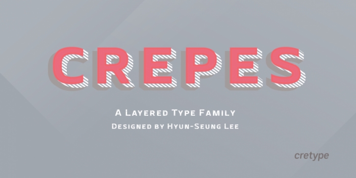 Crepes font preview