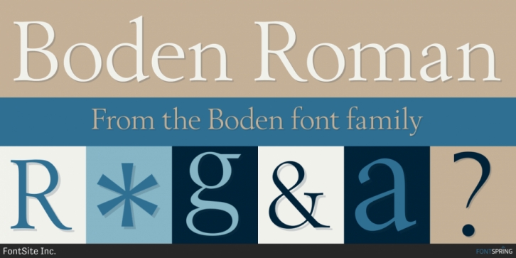 Boden font preview