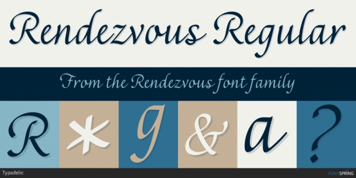 Rendezvous font preview