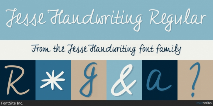 Jesse Handwriting font preview