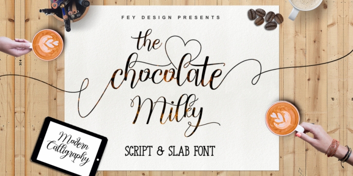 Chocolate Milky font preview