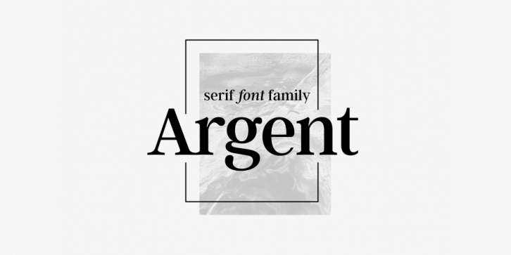 Argent CF font preview