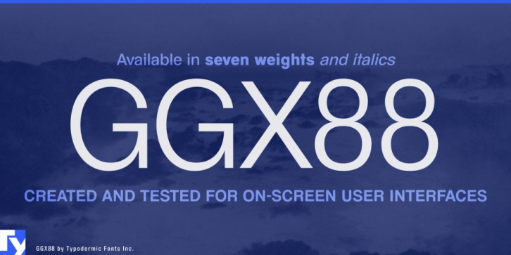 GGX88 font preview