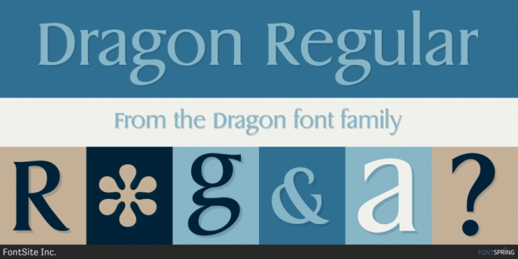 Dragon font preview