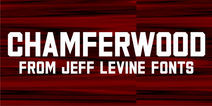 Chamferwood JNL font preview