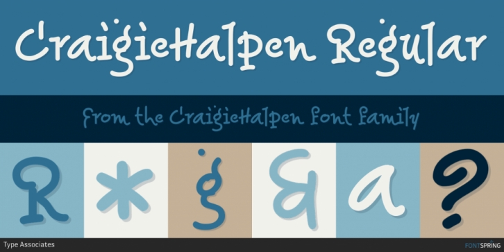 CraigieHalpen font preview