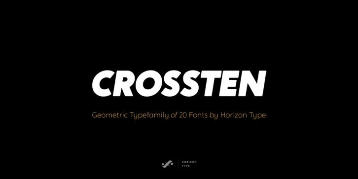 Crossten font preview