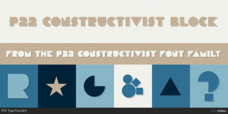 P22 Constructivist font preview