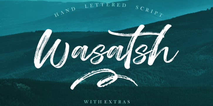 Wasatsh Brush font preview