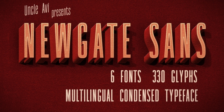 Newgate Sans font preview