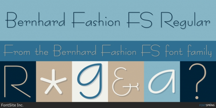 Bernhard Fashion FS font preview