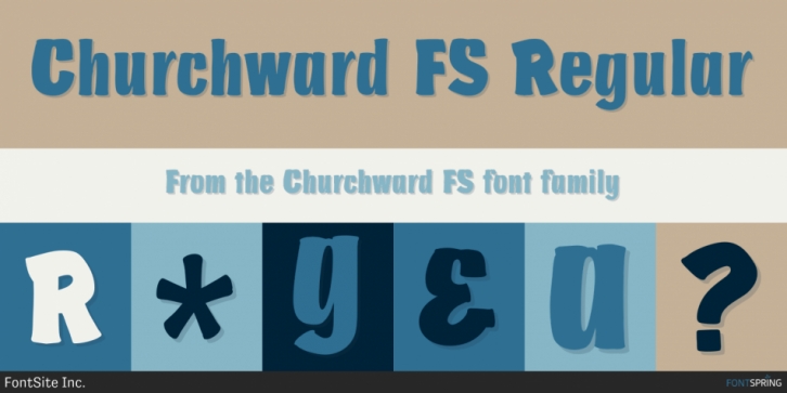 Churchward FS font preview