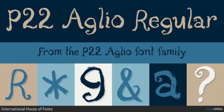 P22 Aglio font preview