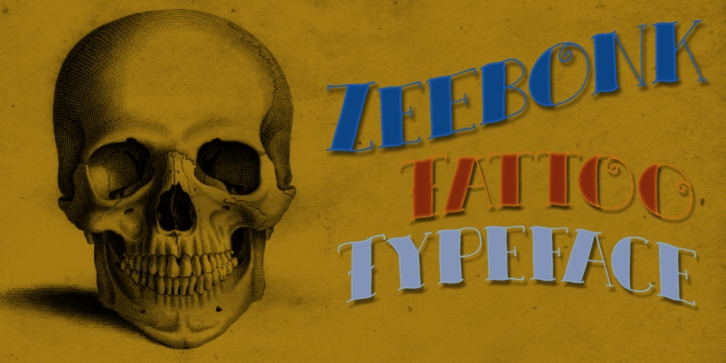 Zeebonk font preview