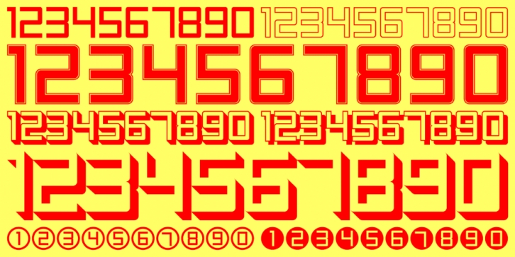 Display Digits font preview