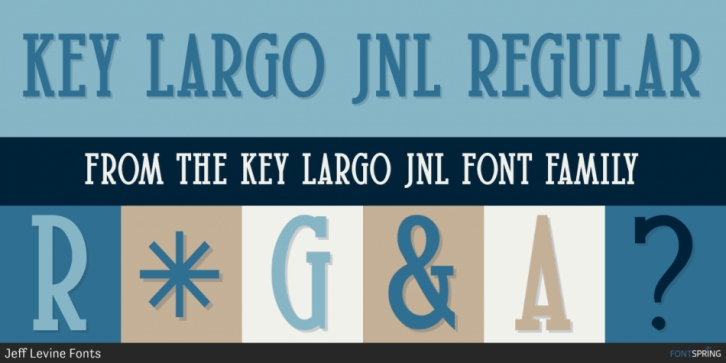 Key Largo JNL font preview
