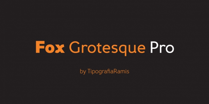 Fox Grotesque Pro font preview
