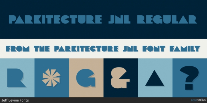 Parkitecture JNL font preview