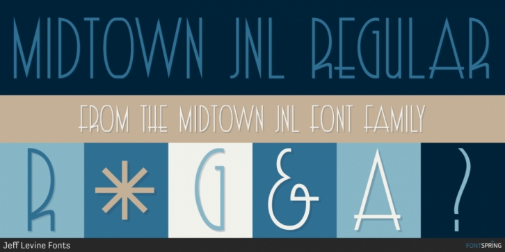 Midtown JNL font preview