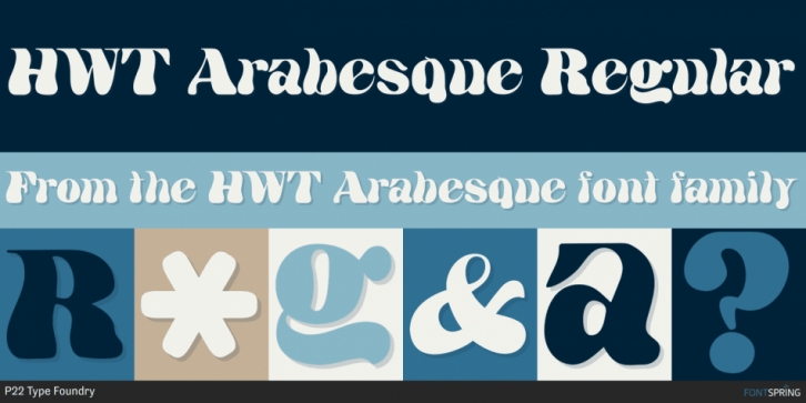HWT Arabesque font preview