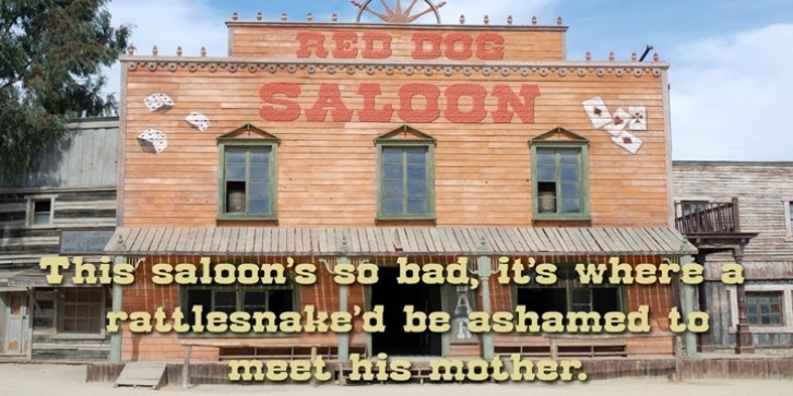 Red Dog Saloon font preview