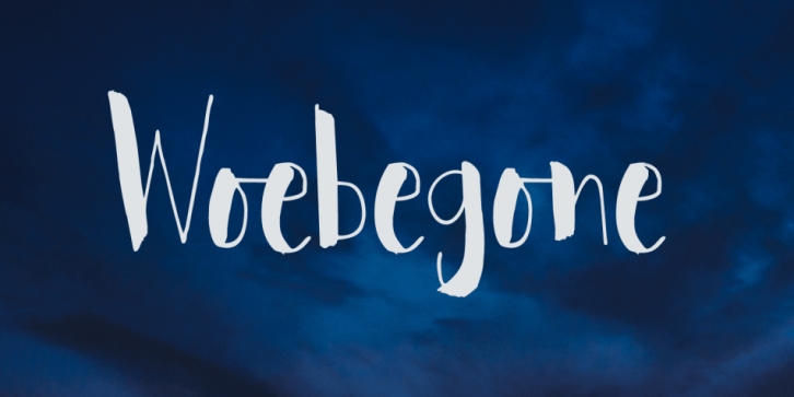 Woebegone font preview