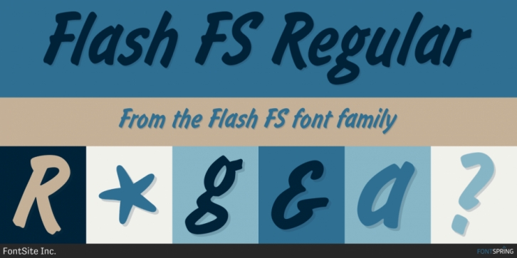 Flash FS font preview
