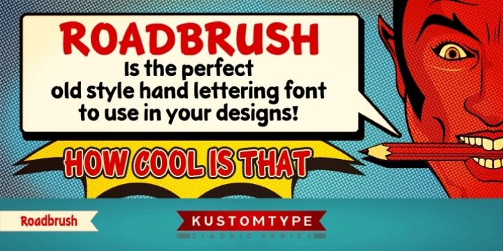 Roadbrush font preview