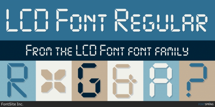 LCD Font font preview