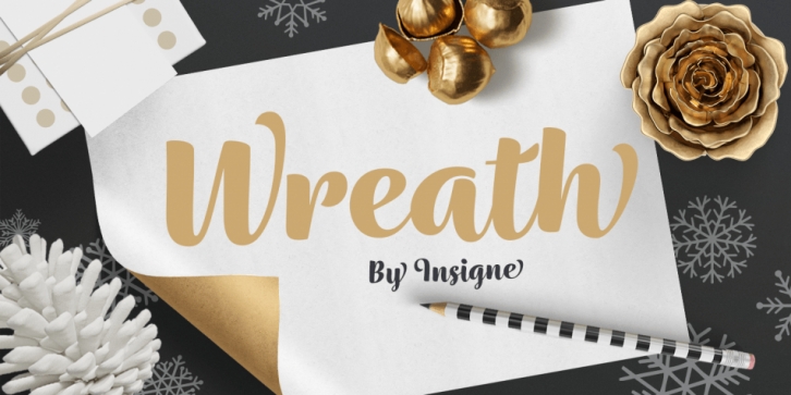 Wreath font preview