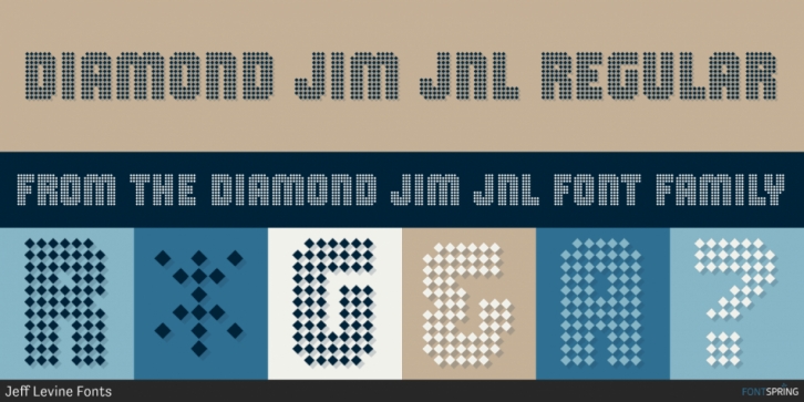 Diamond Jim JNL font preview