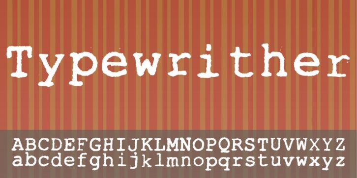 Typewrither font preview