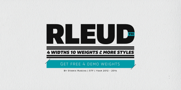 Rleud Condensed font preview