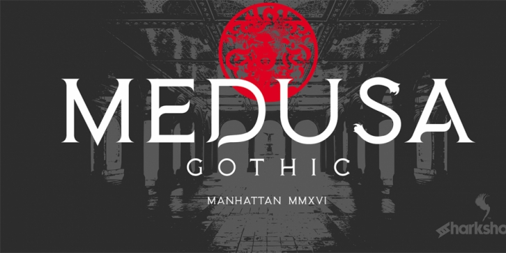 Medusa Gothic font preview