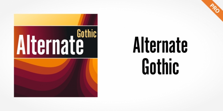 Alternate Gothic Pro font preview