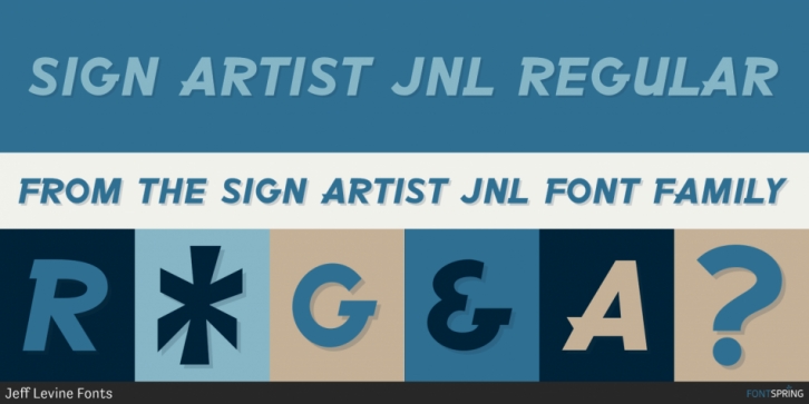 Sign Artist JNL font preview