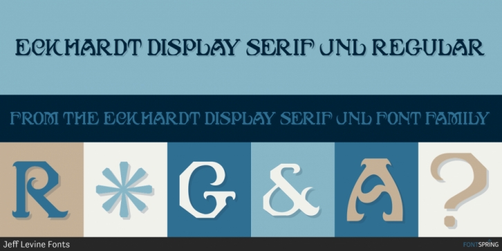 Eckhardt Display Serif JNL font preview