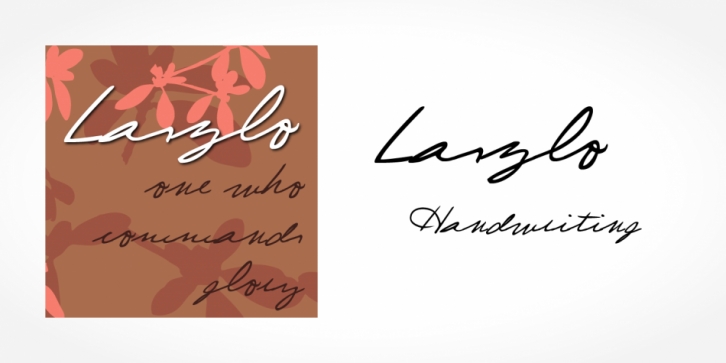 Laszlo Handwriting font preview