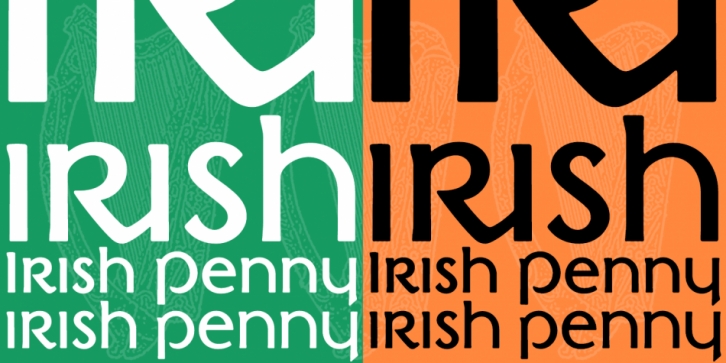 Irish Penny font preview