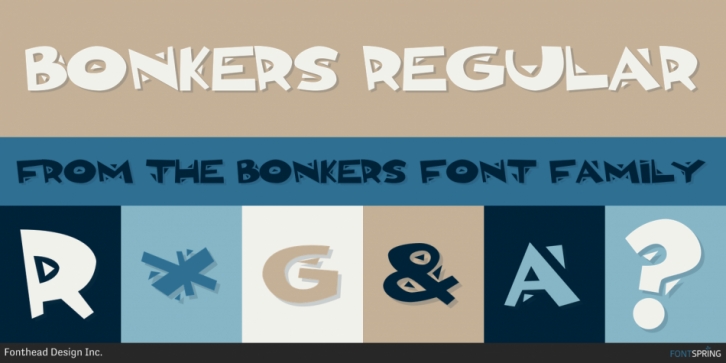 Bonkers font preview