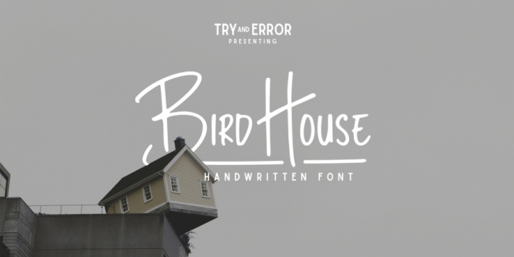 Bird House font preview