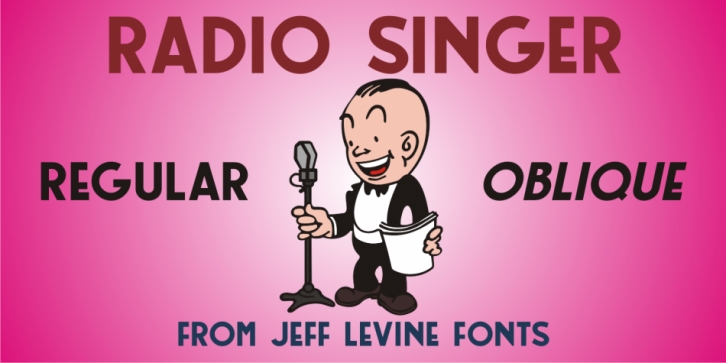 Radio Singer JNL font preview