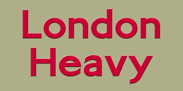 London Heavy font preview